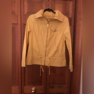 Lal Live a Little Women’s Yellow Retro Mod Preppy Sz M Yellow Long Sleeve Jacket